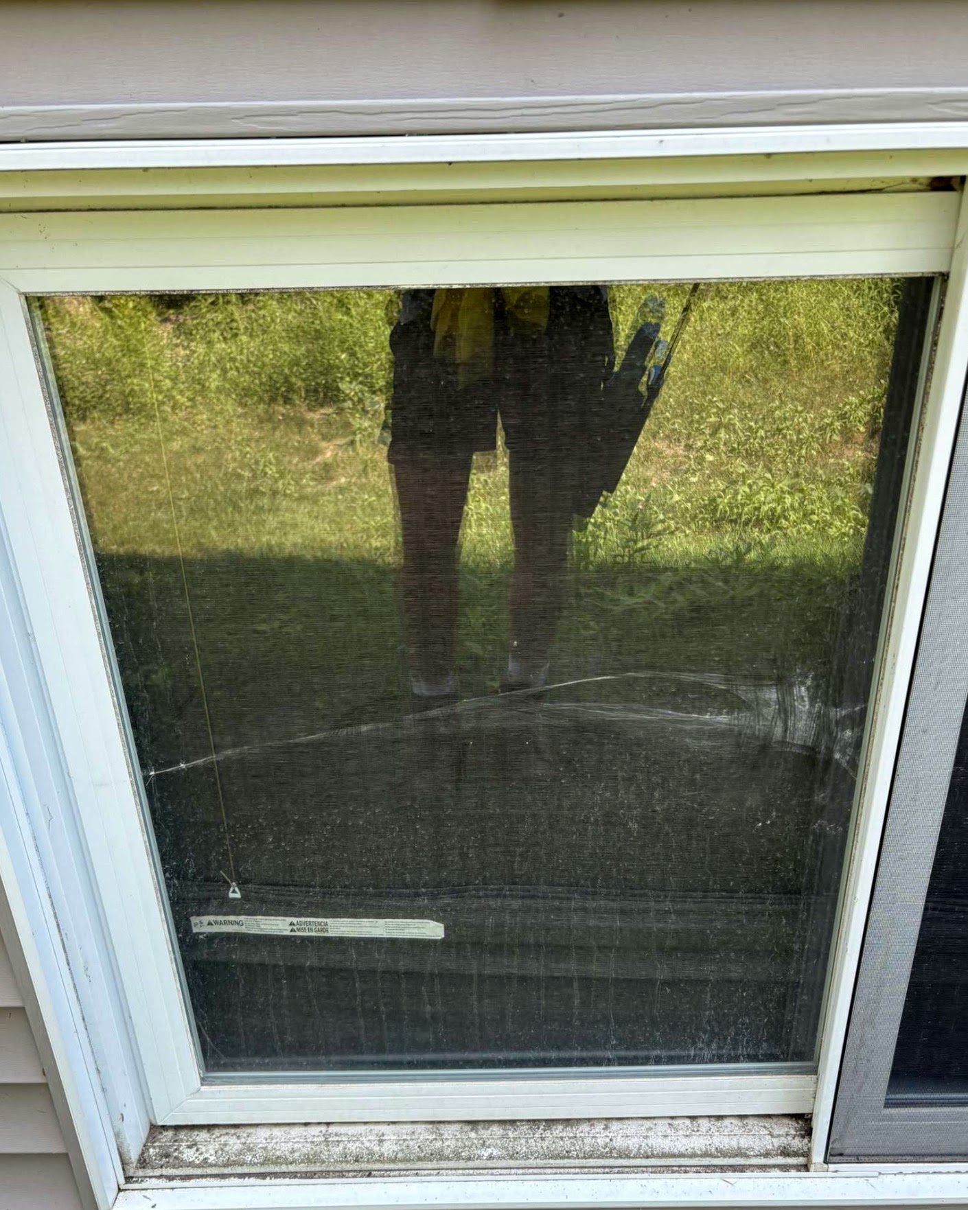 Before window cleaning