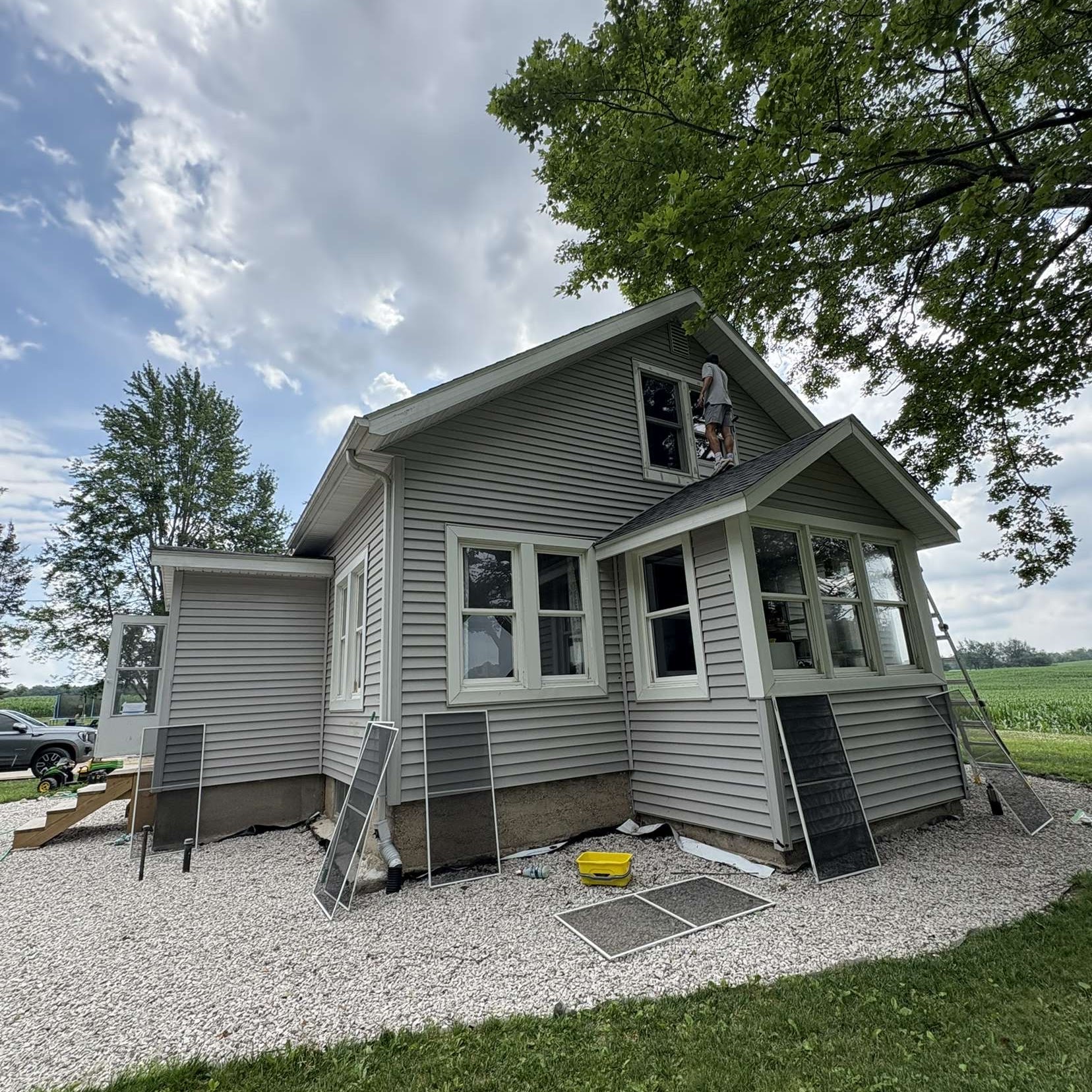 Beautiful home with clean windows